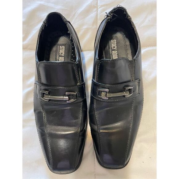 Stacy Adams Young Mans Leather Dress Shoes size 4 M - Picture 6 of 9